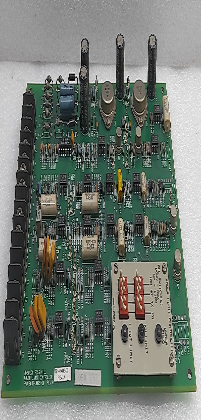 ANSALDO ROSS HILL POWER LIMIT CONTROLLER 000-9409-00 REV A 6714-9418-00