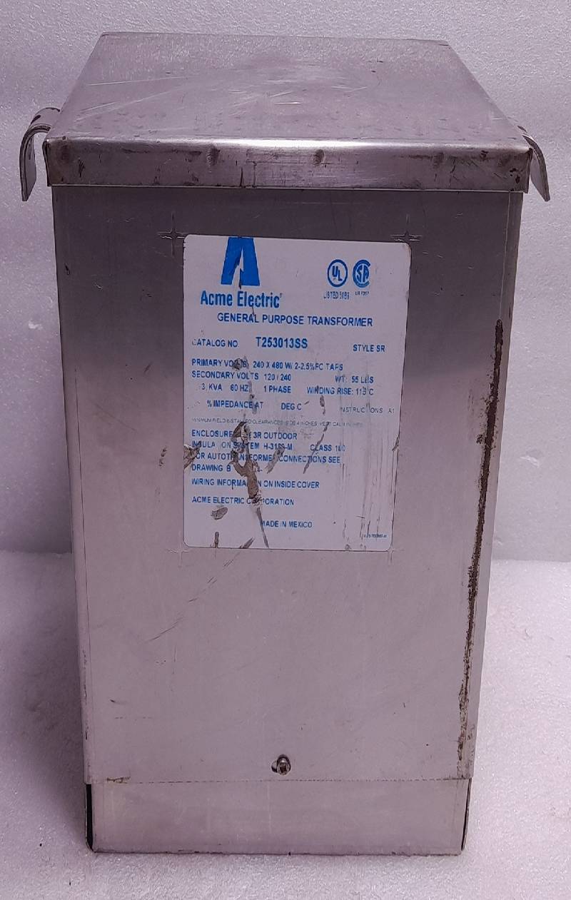 Acme Electric T253013SS General Purpose Transformer 1PH 3KVA 60Hz