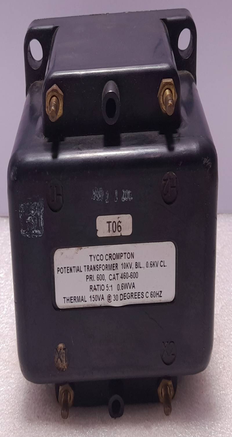 TYCO CROMPTON 460-600 Potential Transformer Pri: 600 Ratio 5:1 0.6WVA