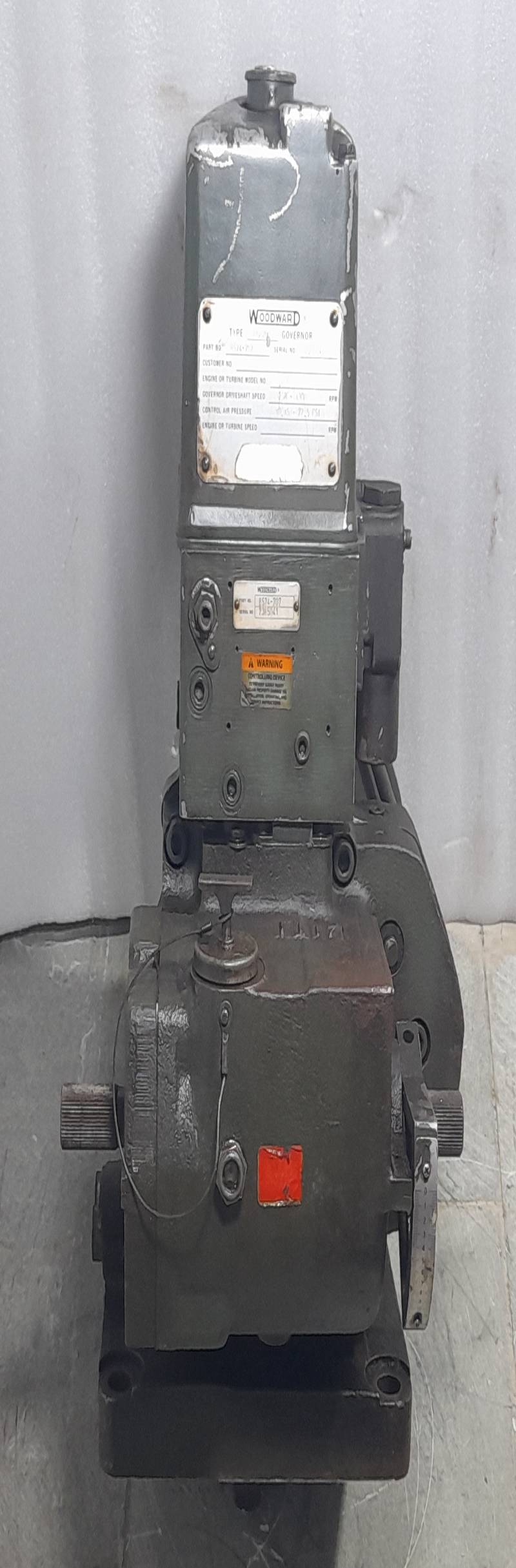 WOODWARD PGA200 GOVERNOR 8574-707 250-1300RPM 10.15-72.5PSI