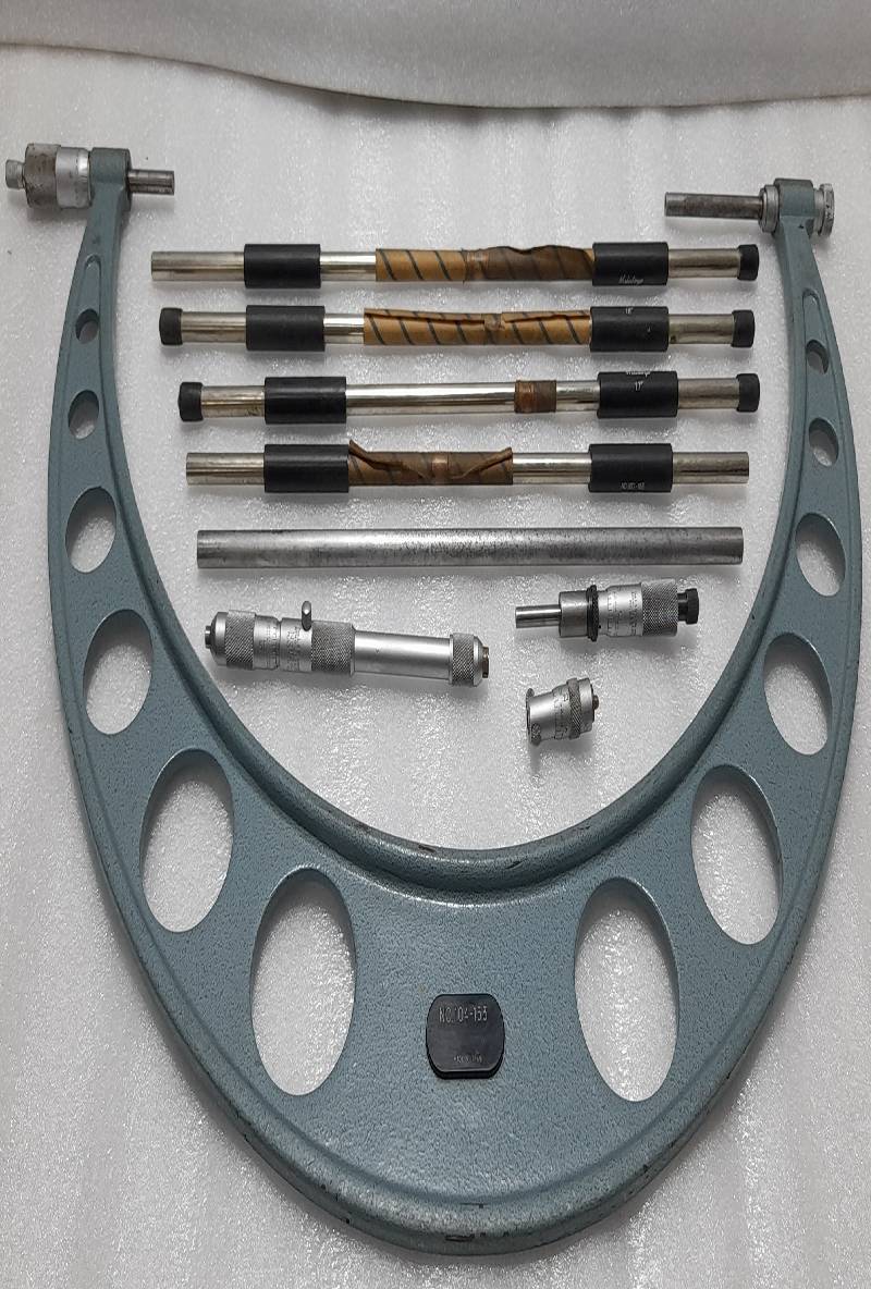 MITUTOYO 104-153 Outside Micrometer Interchangeable Anvil Incomplete Kit 