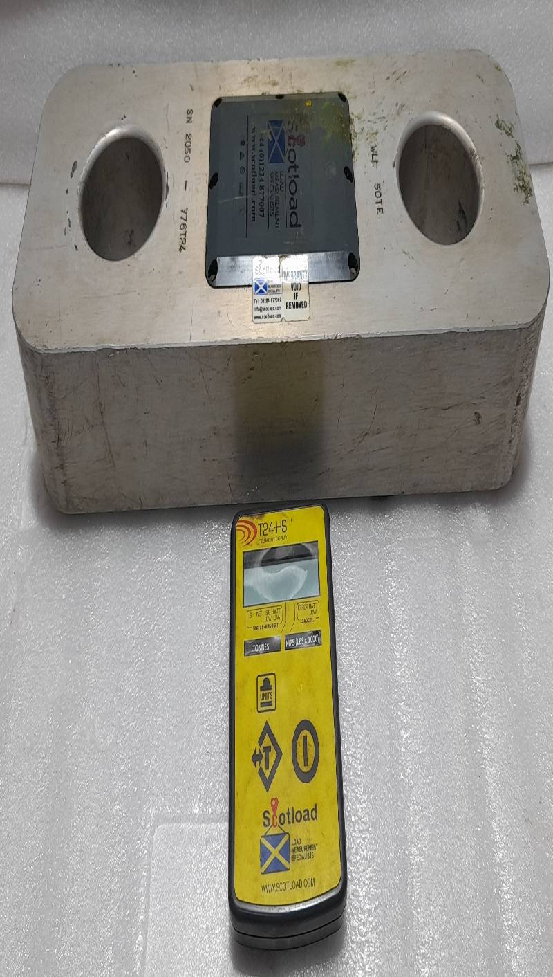 SCOTLOAD 50TONNE WIRELESS LOAD CELL WLL 50TE Load Measurement Specialist