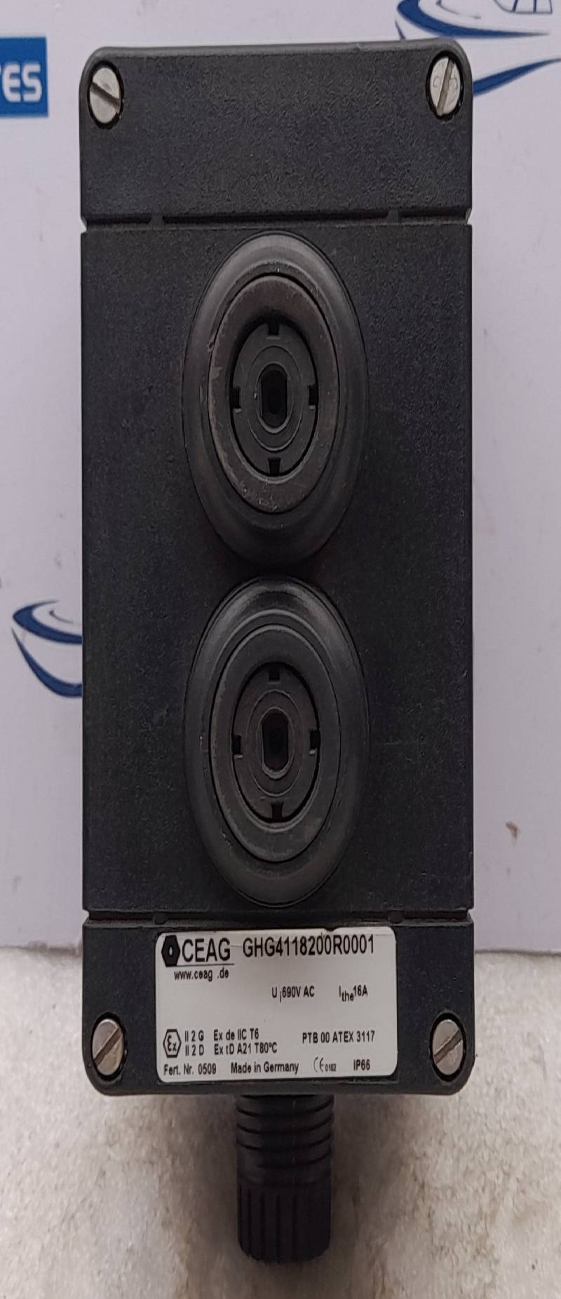 CEAG GHG4118200R0001 Ex-Proof Control Station Ui: 690VAC Ithe: 16A