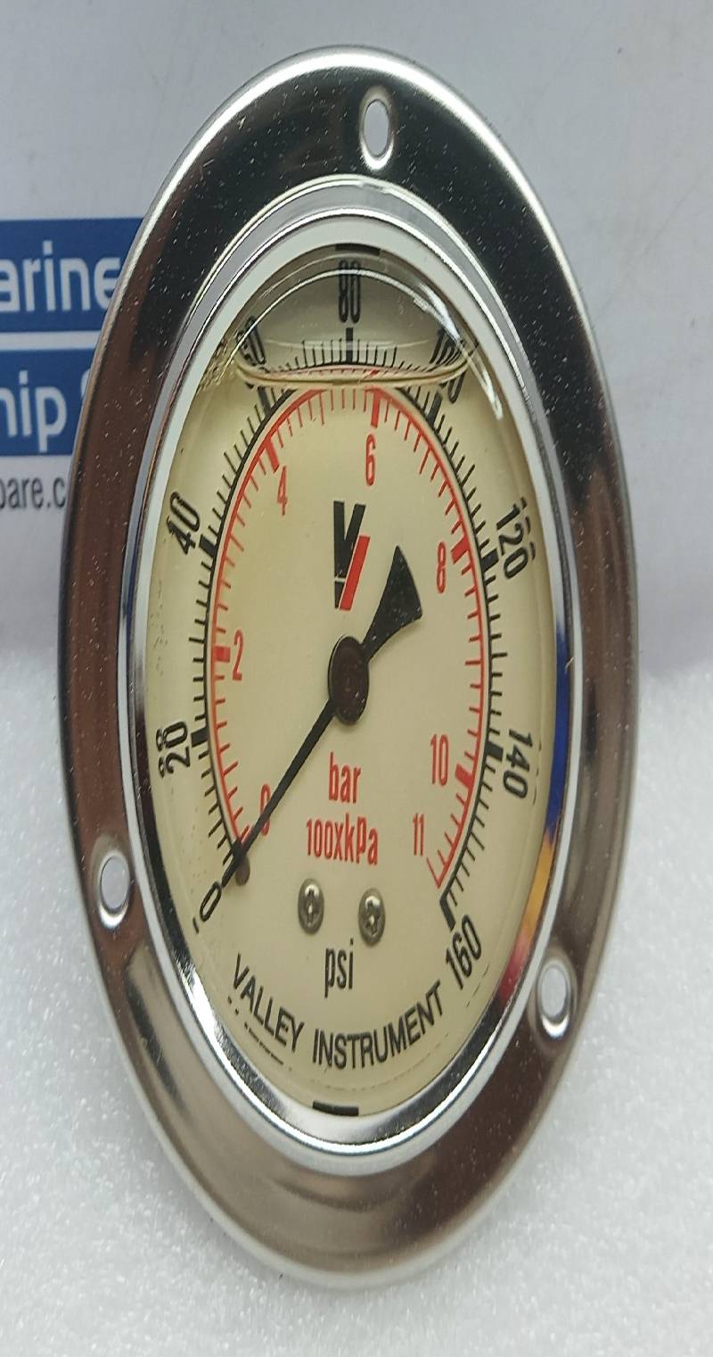 Valley Instruments GALK0464 Liquid Filled Pressure Gauge 0-160Psi World Water