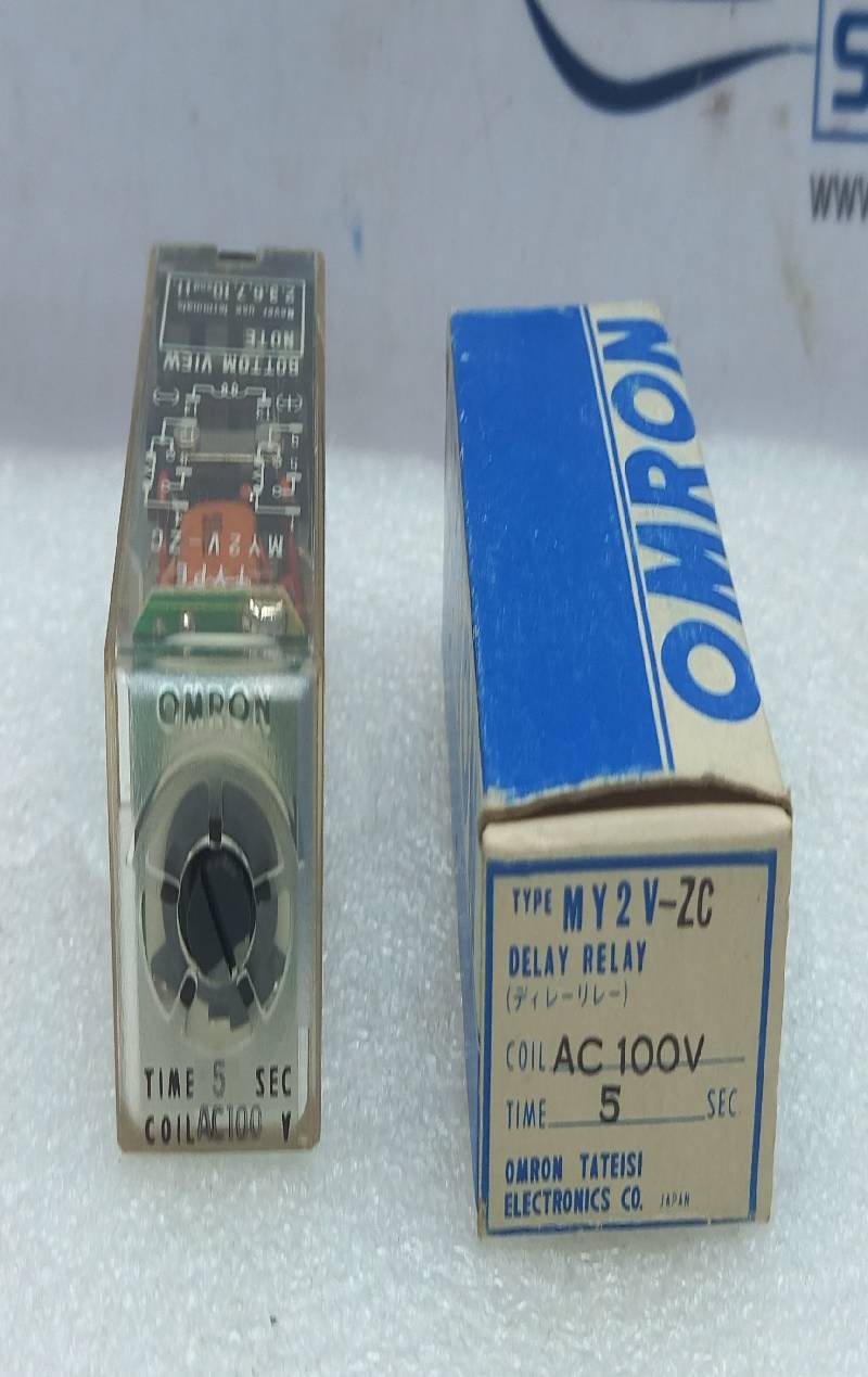 Omron MY2V-ZC Delay Relay 100Vac 5sec