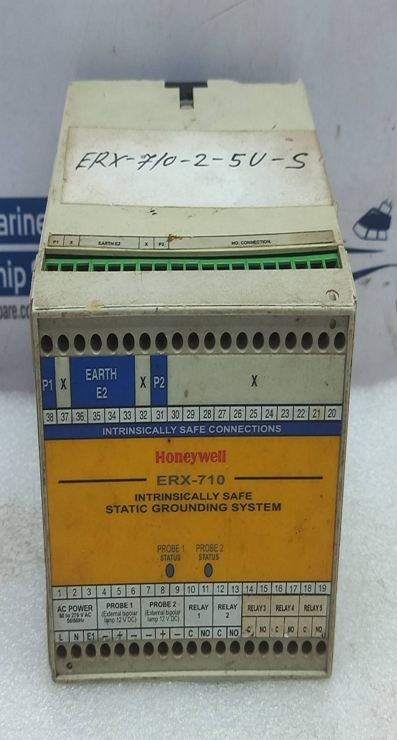 Honeywell ERX-710 Intrinsically Safe Static Grounding System 0-8 OHMS 90-270V AC 50Hz