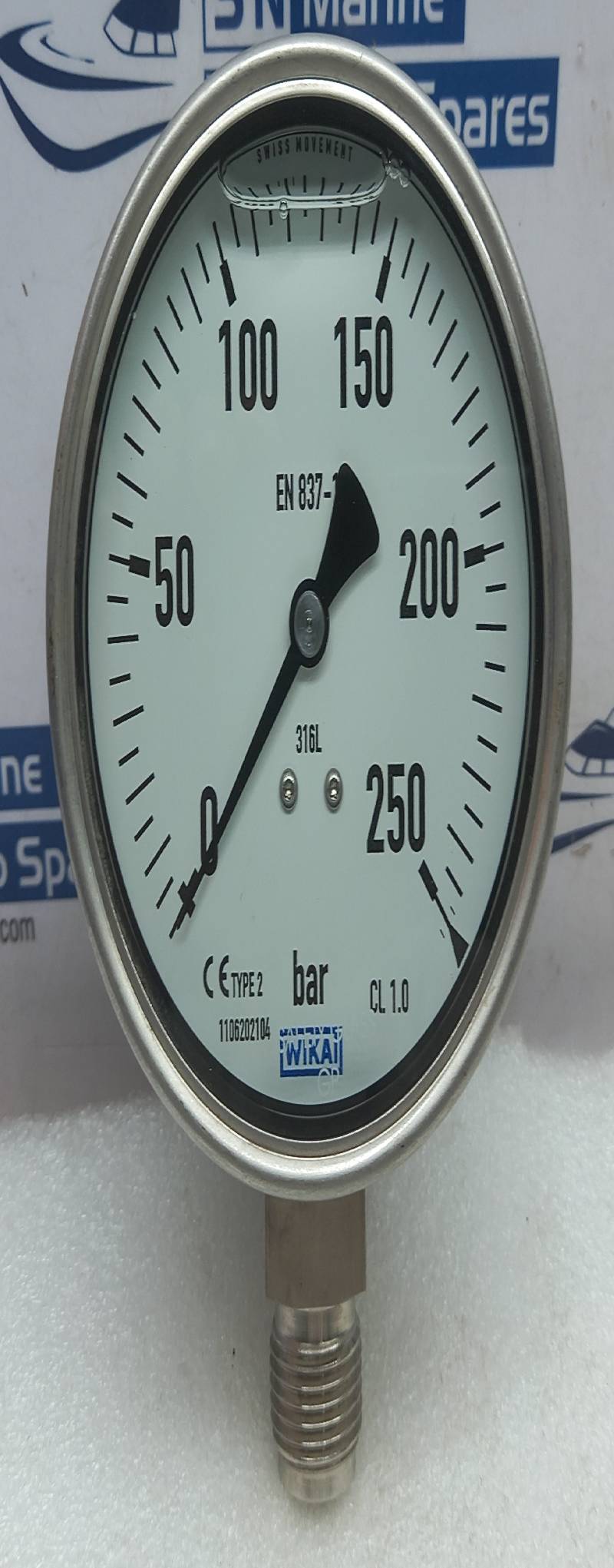 Wikai 1106202104 Type 2 Pressure Gauge 0-250Bar