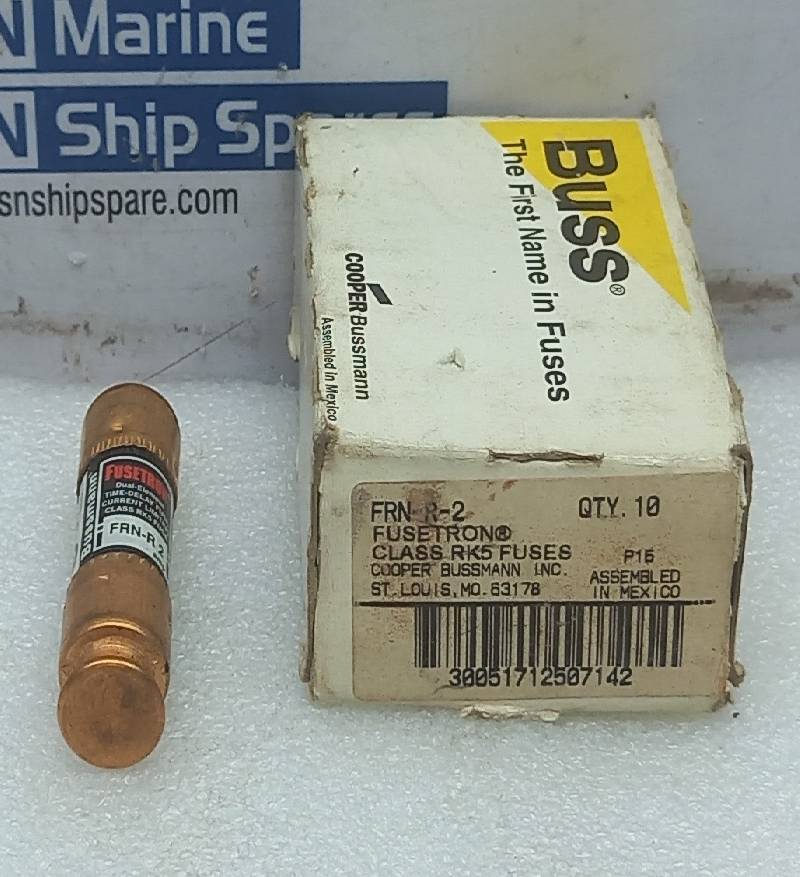 Cooper Bussmann FRN-R-2 Class RK5 Fuses 250V 200000AMPS RMS 125VDC