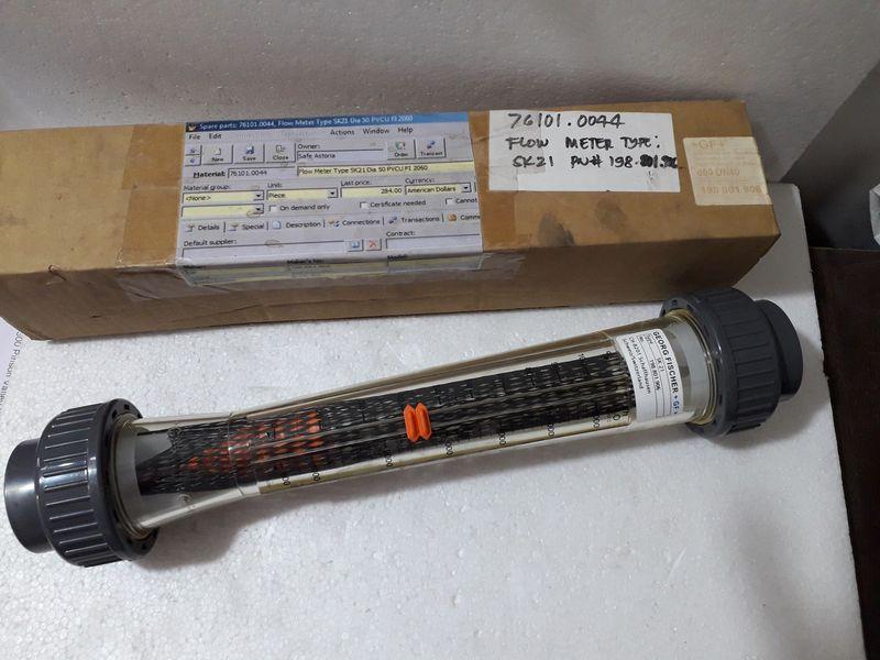 GEORG FISCHER SK21 +GF+ FLOW METER 198801906 D50 DN40 VARIAVLE AREA