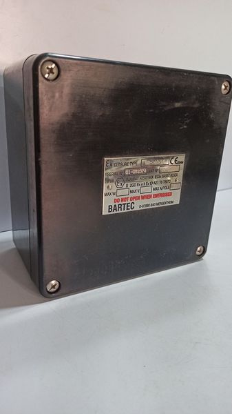 BARTEC EX CLOSURE GB-122/10 JUNCTION BOX-ATEX Baseefa07/Atex0140X 4W 550V 21A