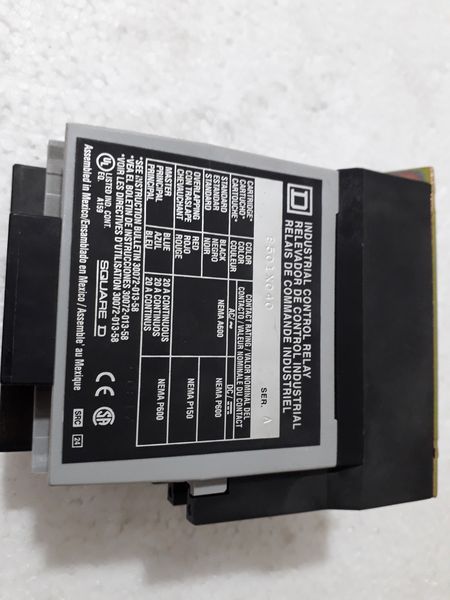 Square D 8501X040 Industrial Control Relay Sea-A Nema A600