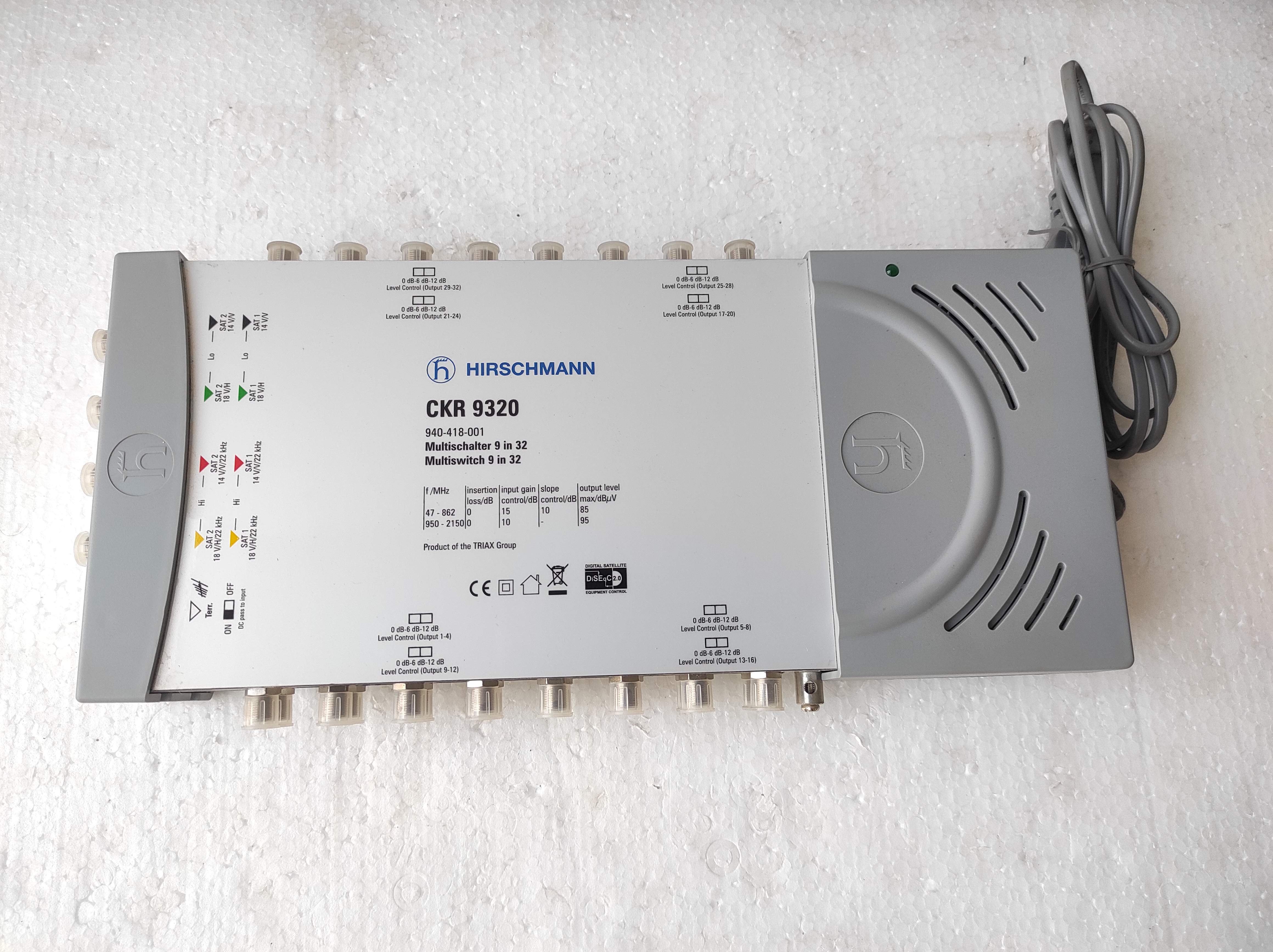 Hirschmann CKR. 9320 940-418-001 Multiswitch 9 in 32