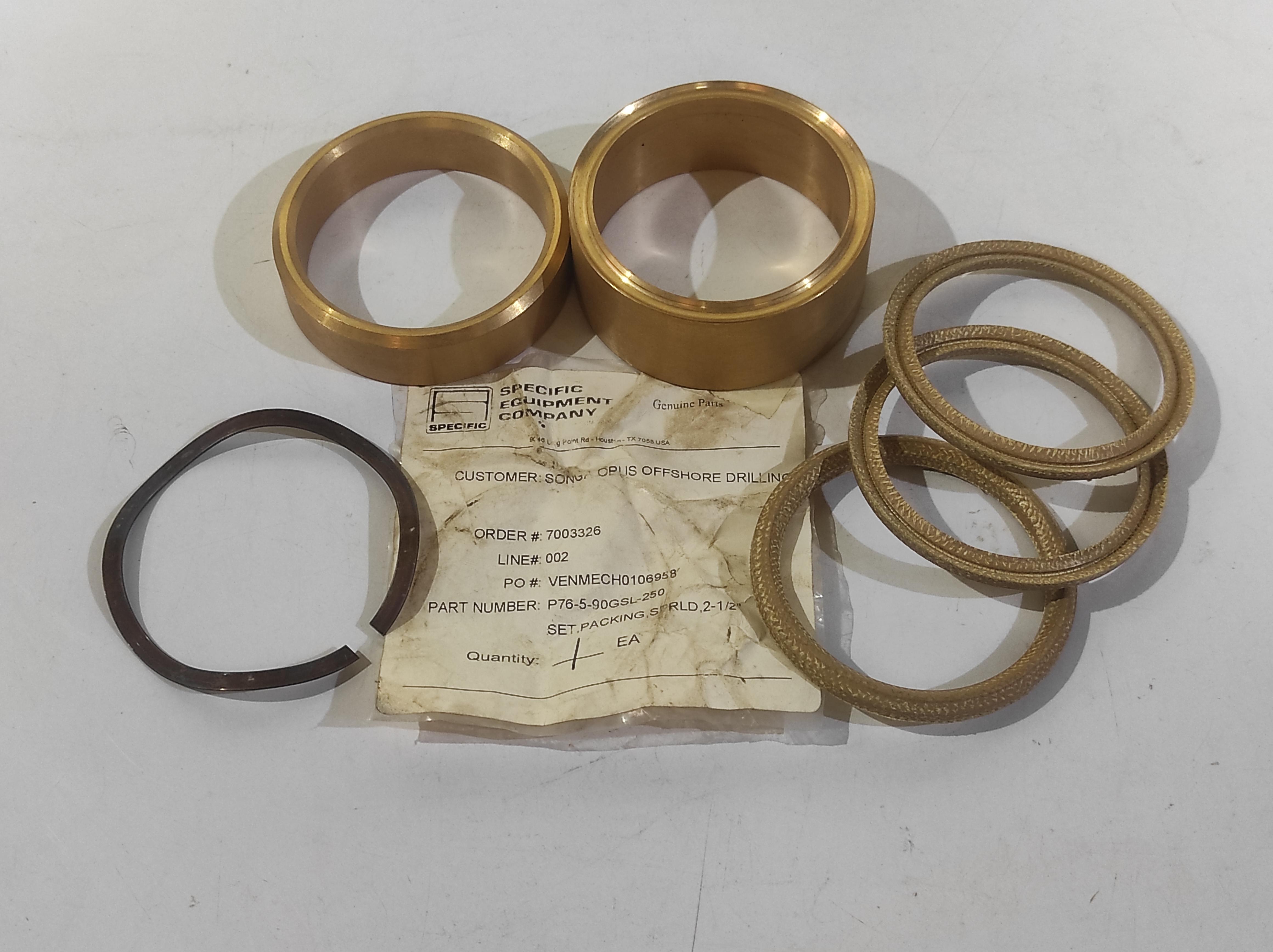 Specific Equipment Company P76-5-90GSL-250 Set Packing SPRLD 2-1_2