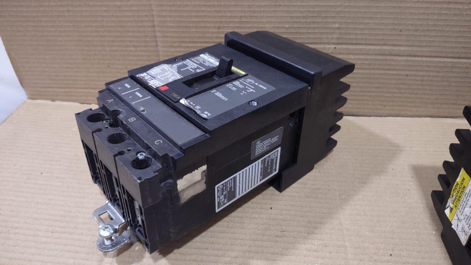 Square D Power Pact HJ 150 Current Limiting Circuit Breaker 150A HJA36150