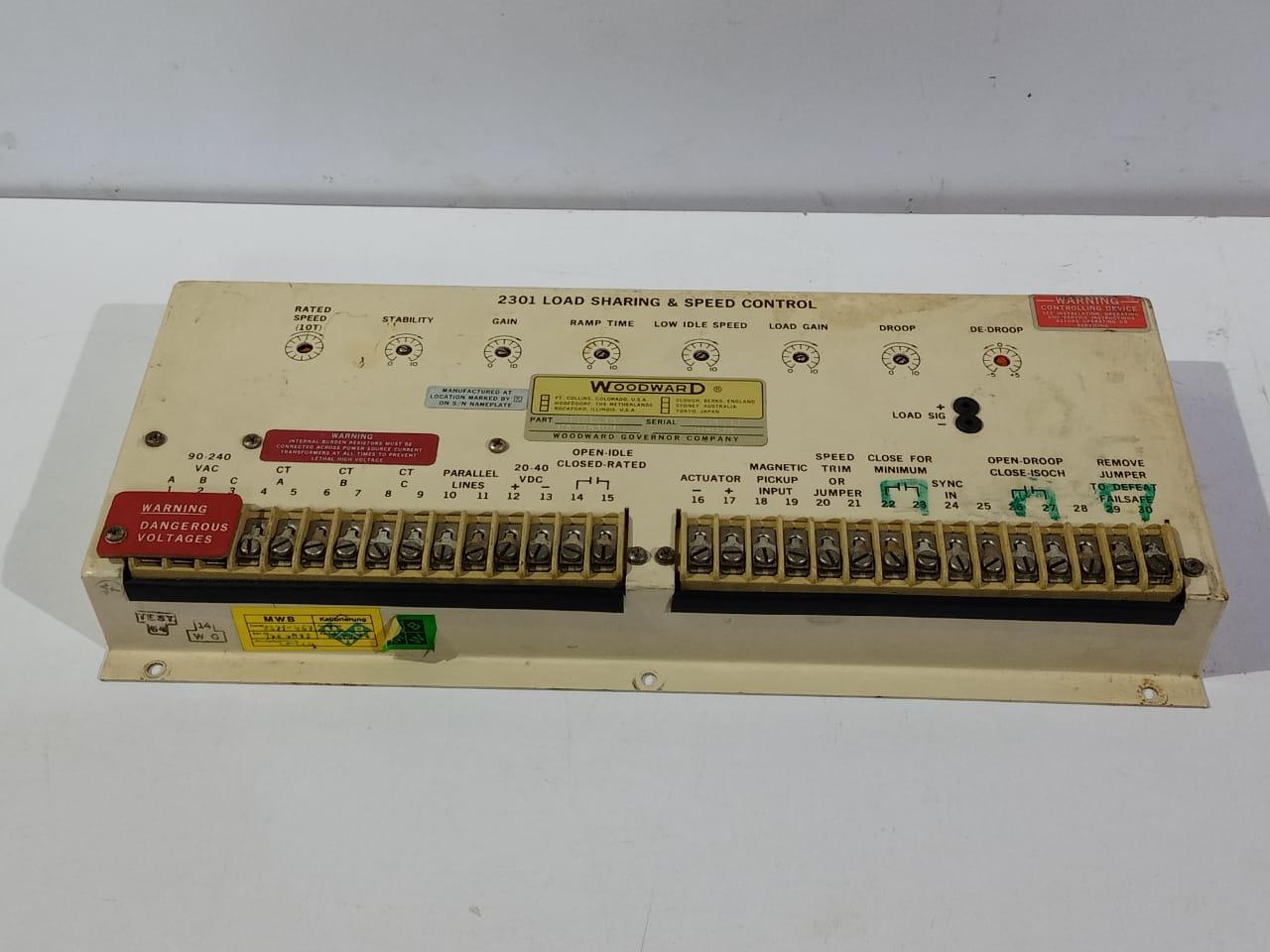Woodward 8271-467 2301 Load Sharing & Speed Control