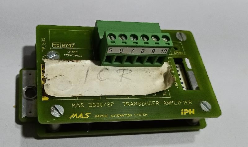 Marine Automation System MAS 2600/2P Transducer Amplifier PCB - New