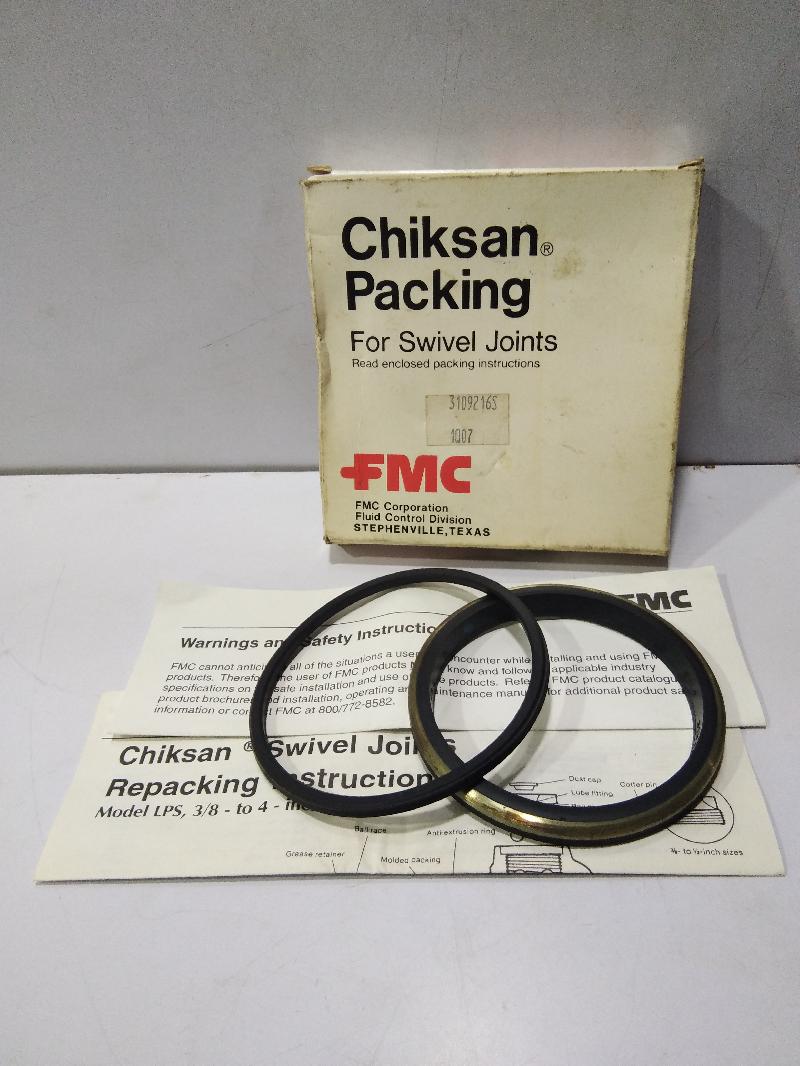 Details about   FMC 3109216S CHIKSAN PACKING FOR SWIVEL JOINTS FMC 3108688 FMC 3109213