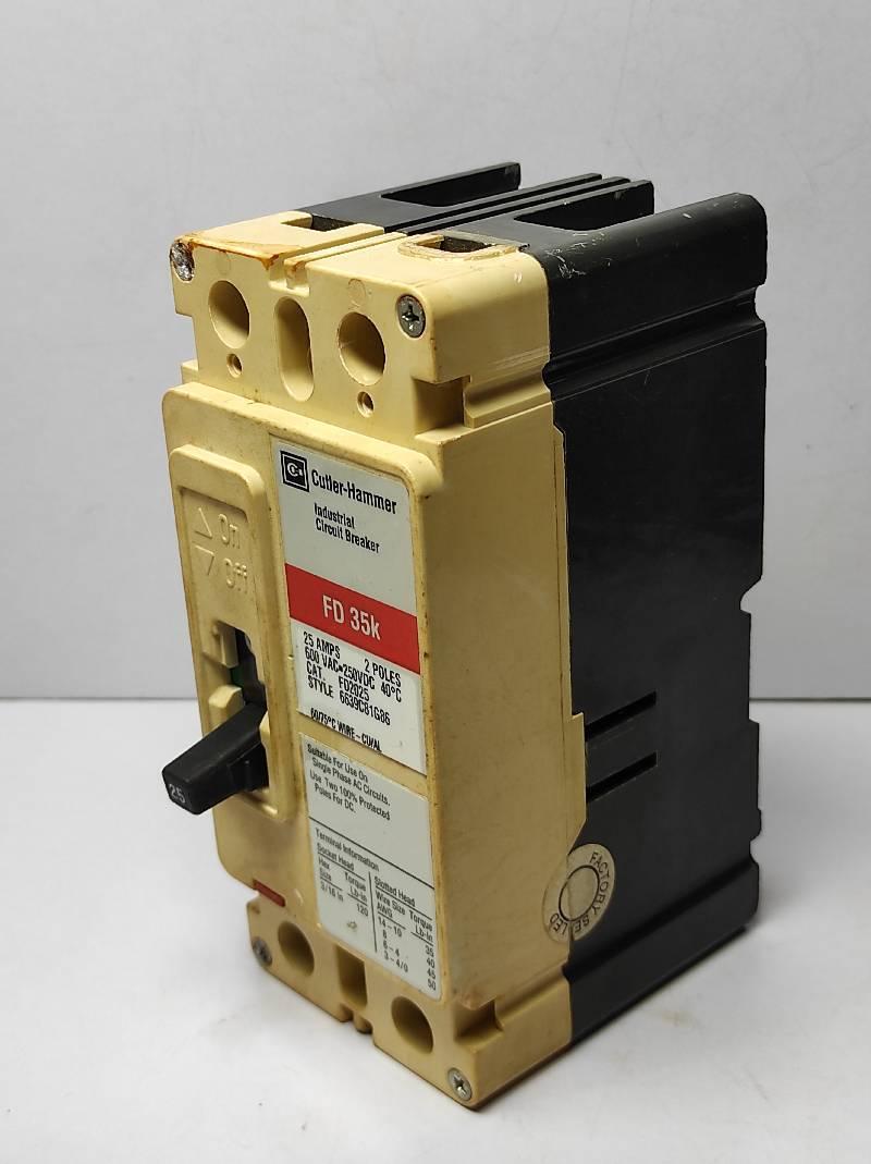 Cutler Hammer FD2025 Industrial Circuit Breaker FD 35k