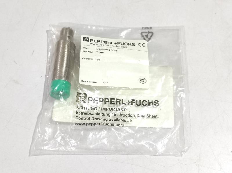 Pepperl Fuchs NJ8-18GM50-E2-V1 282968 Inductive Sensor
