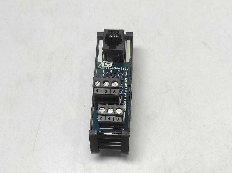 Oceaneering 0307239 Adapter Terminal Board RJ-11 26-12 AWG DIN Rail Mount