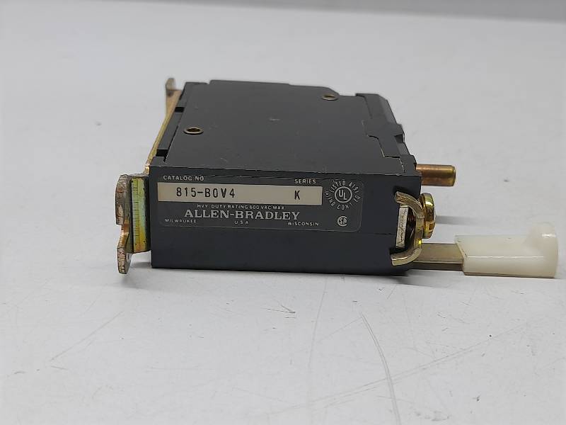Allen Bradley 815-B0V4 Ser K Manual Reset Overload Relay Heavy Duty Rating 600VAC Max