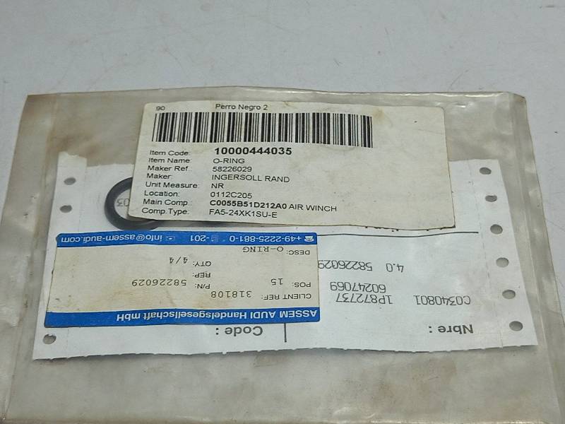 INGERSOLL RAND 58226029  O-RING  AIR WINCH