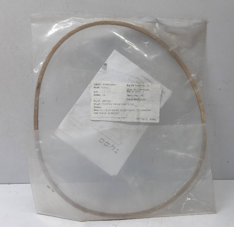 Tyco 2007431 Seat Knife Gate Valve Kit F951 250 RTFE