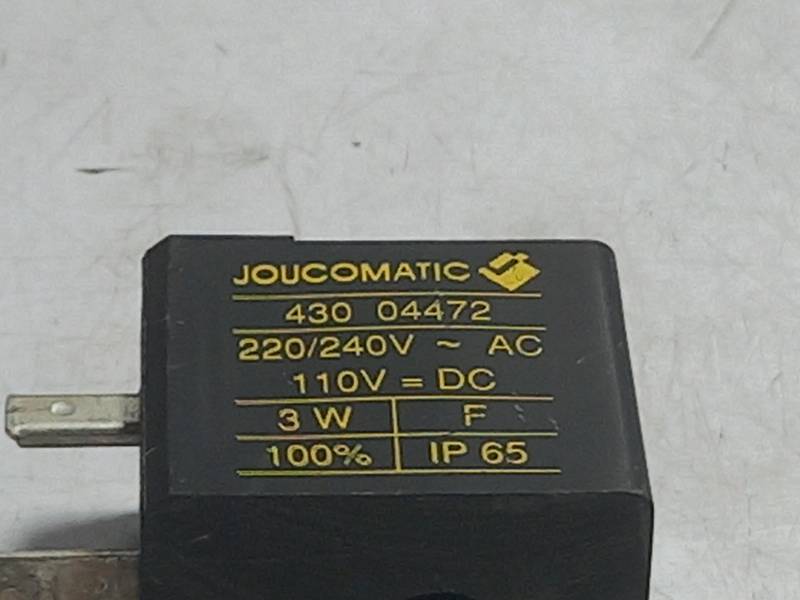 ASCO JOUCOMATIC 43004472 SOLENOID COIL  220/240V~ AC  110V=DC 