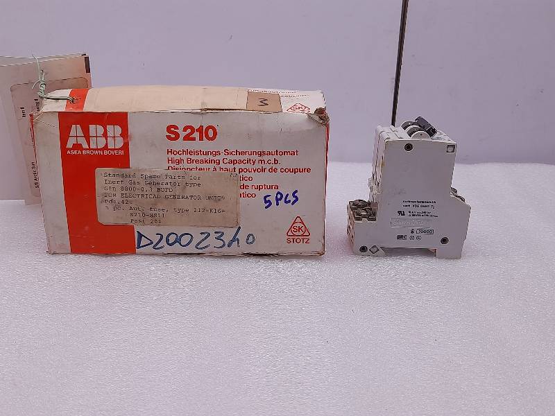ABB S212K16A  DOUBLE CIRCUIT BREAKER  380V 