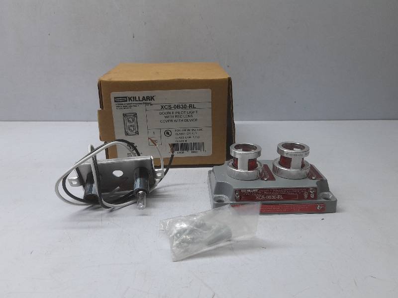 Hubbell Killark XCS-0B30-RL Double Pilot Light / XCS0B30RL