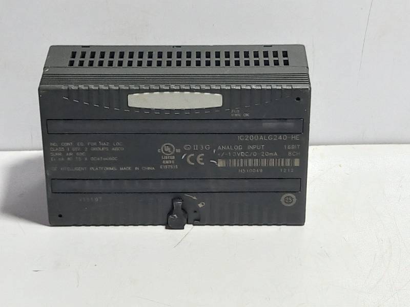 GE IC200ALG240-HE Analog Input Module / +/- 13VDC/0-20mA / IC200ALG240HE