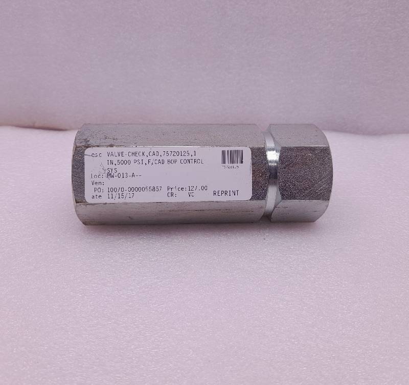 Parker CPIFF-8P-15A  Check In Valve  5000 psi