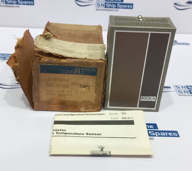 Johnson Controls T91BBA-1 Electronic Room Sensor Concealed Set Point Range 40/92F