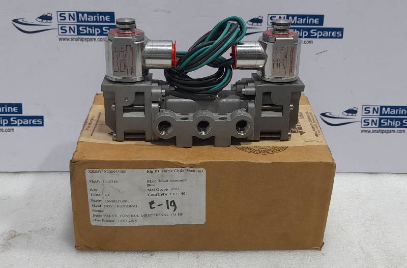 Versa VGG-4322-316-ME-XXE4-D024 4-Way Valve 24VDC 7.2W Max 175PSI Min 20PSI