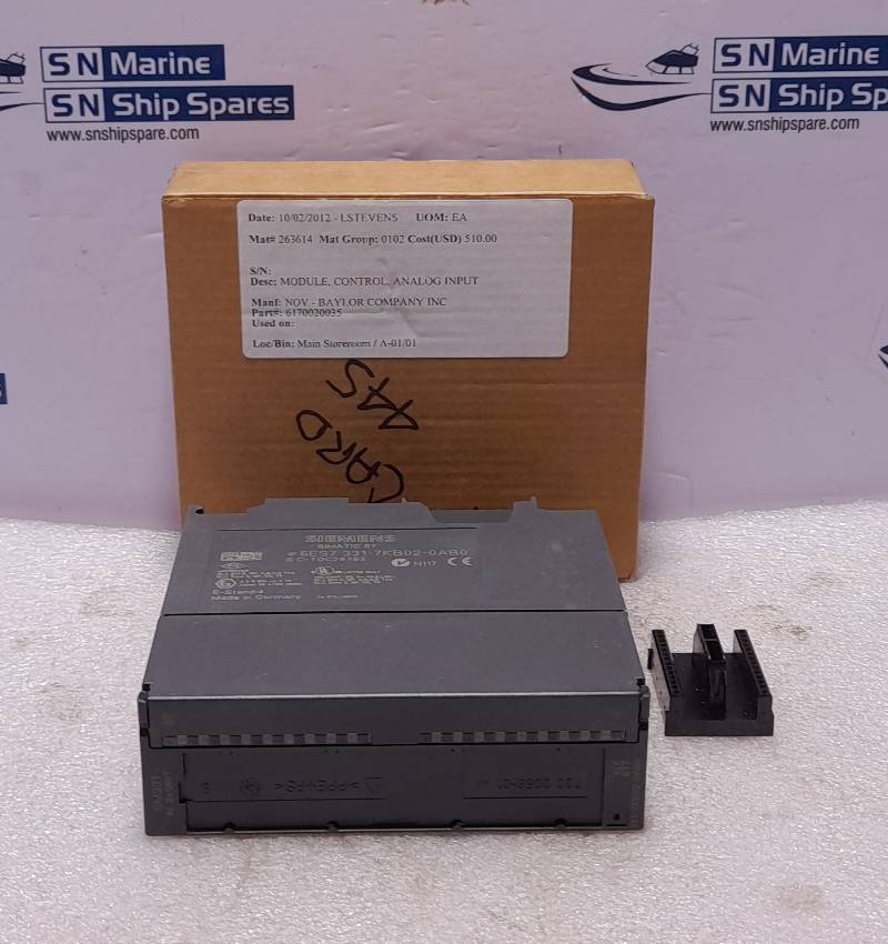 Siemens Simatic S7 6ES7 331-7KB02-0AB0 Analog Input Module SM331 AI 2x12BIT