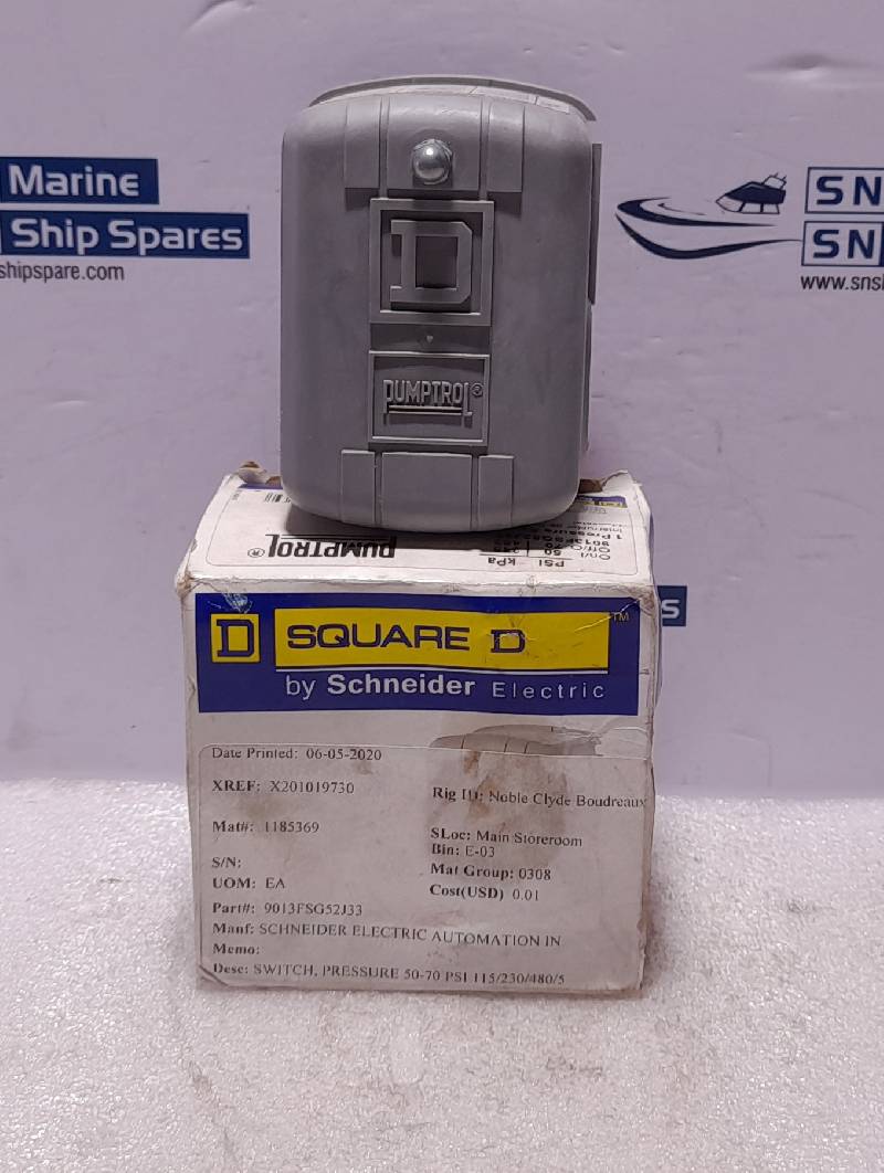 Square D Switch Pressure 50-70 OSI 115/230/480/5