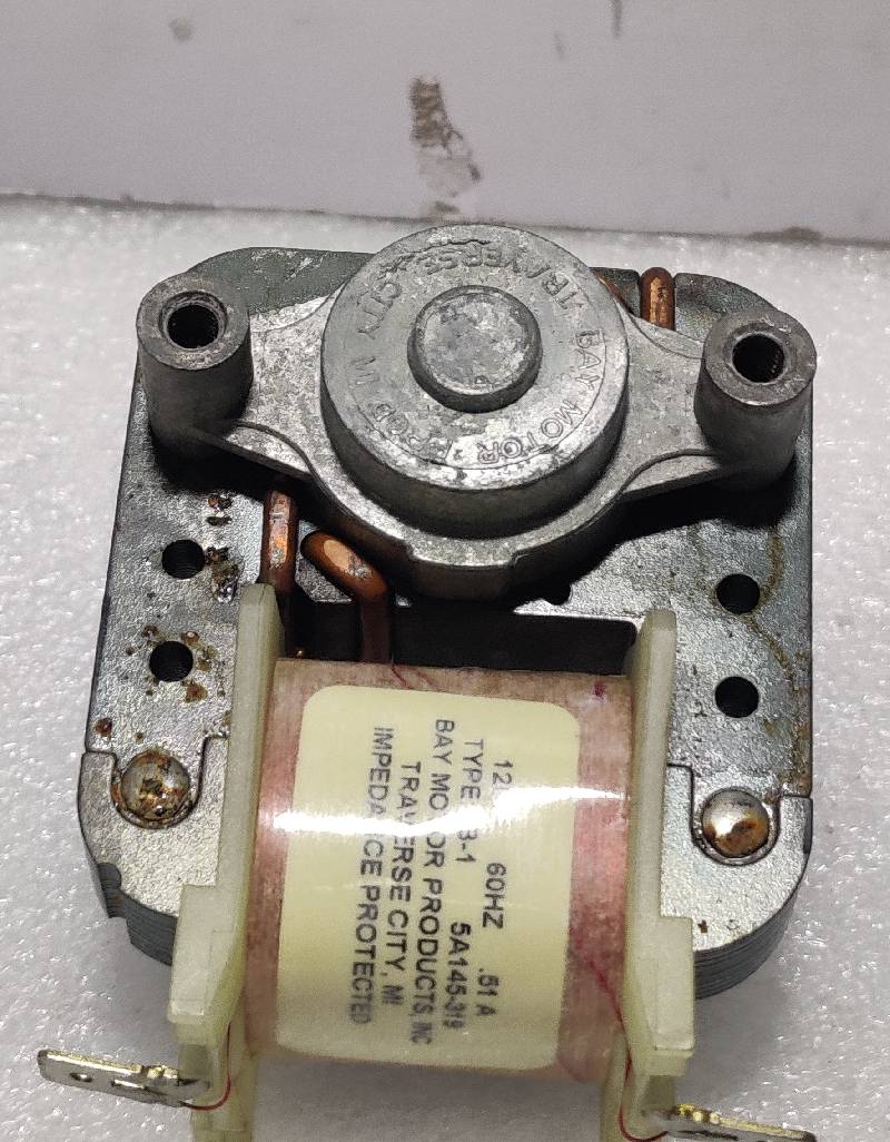 Bay Motor 5A145-319 Evaporator Fan Motor Type: IB-1 120V 50/60Hz Dielfiled 2162691-S