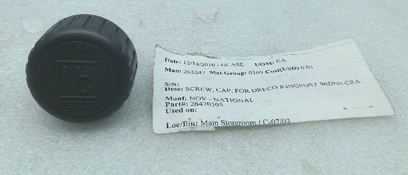 NOV 26470305 Cap Screw ForDreco Kingpost 96DNS CR 2PCs Ion Lot