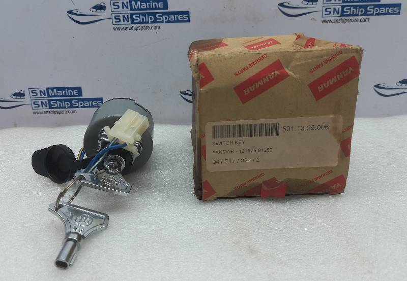 Yanmar 121575-91250 Ignition Switch Key