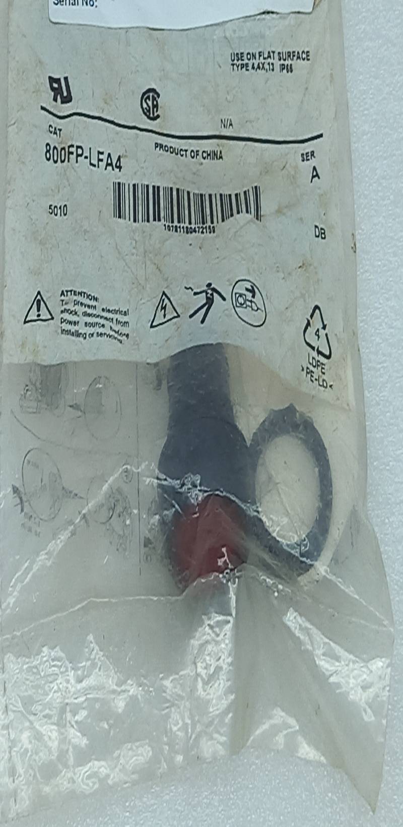 Allen Bradley 800FP-LFA4 Alternate Action Operator Rockwell Automation 40-5001-00167