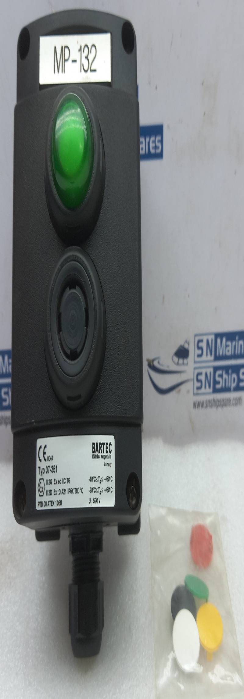 Bartec 07-351 Emergency Push Button Ui 690V MP-132