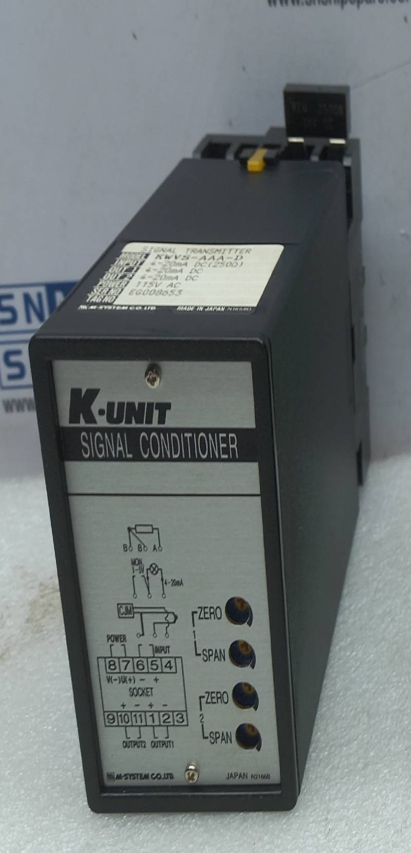 M-System K-Unit KWVS-AAA-D Signal Transmitter 115V AC