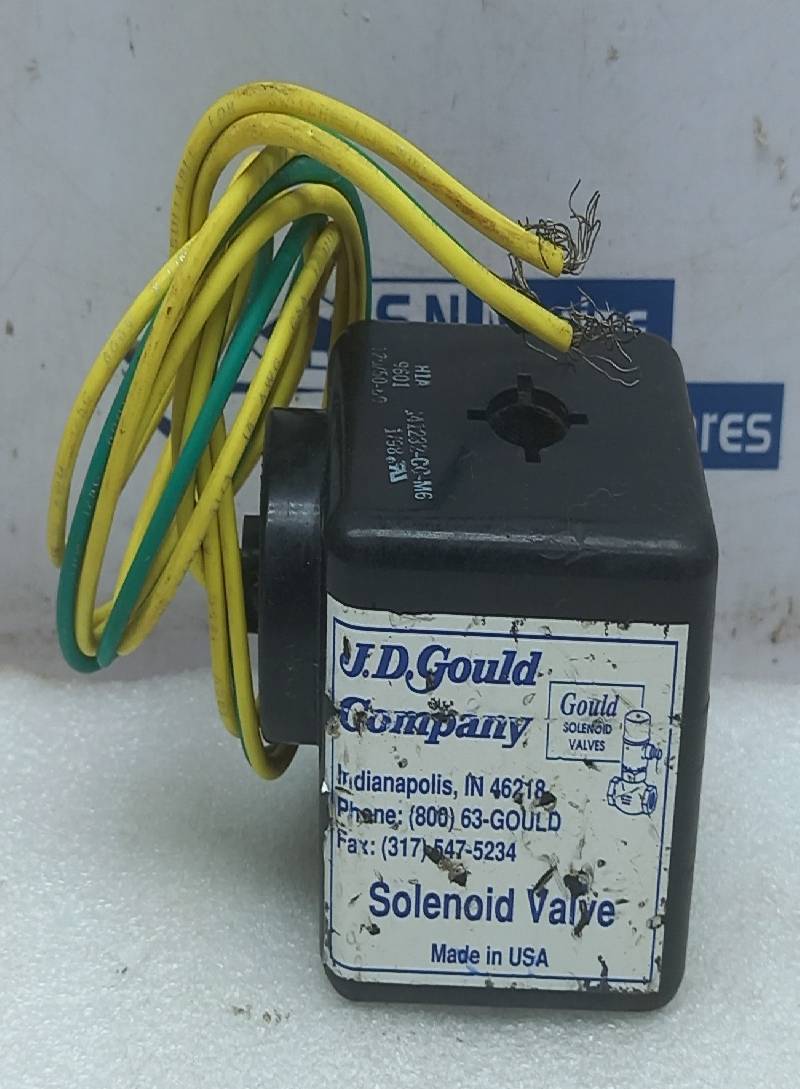 J.D Gould J41232-CC-M6 Solenoid Valve H1A 120V 50/60Hz