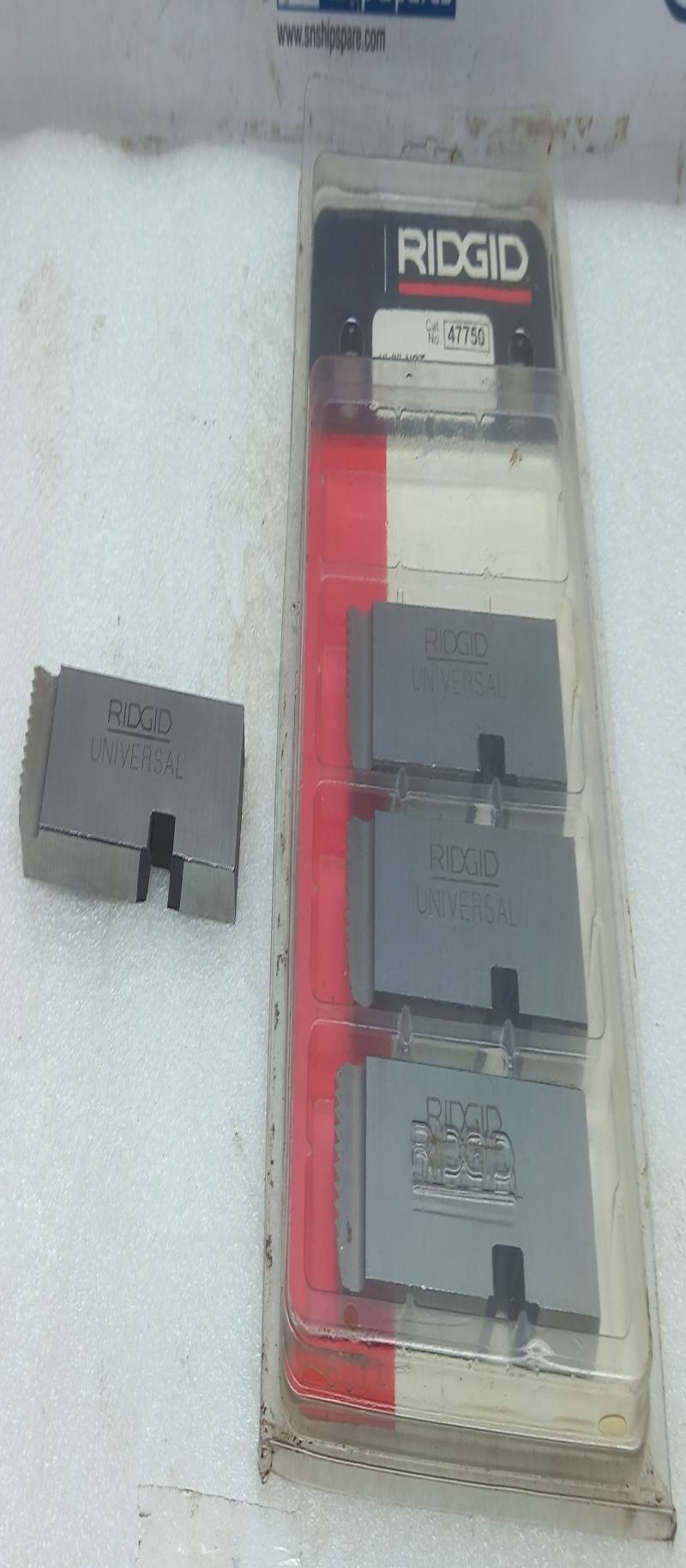 Ridgid 47750 1”-2” NPT Alloy Steel UNV Right Hand 4PCs In Lot