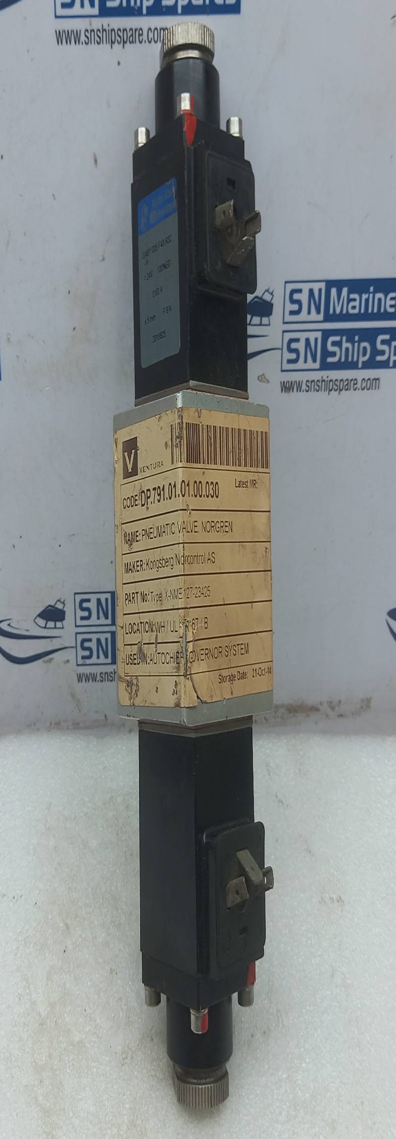 Konsberg Norcontrols X-NME127-23425 Pneumatic Valve Norgren GABY035F43R32