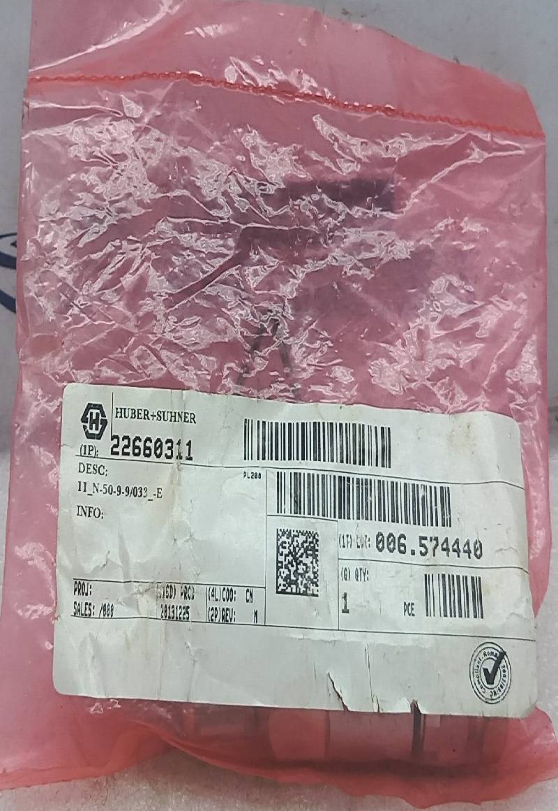 Huber+Suhner 11_N-50-9-9/033_-E Coxial Connector Rev. M 2266031