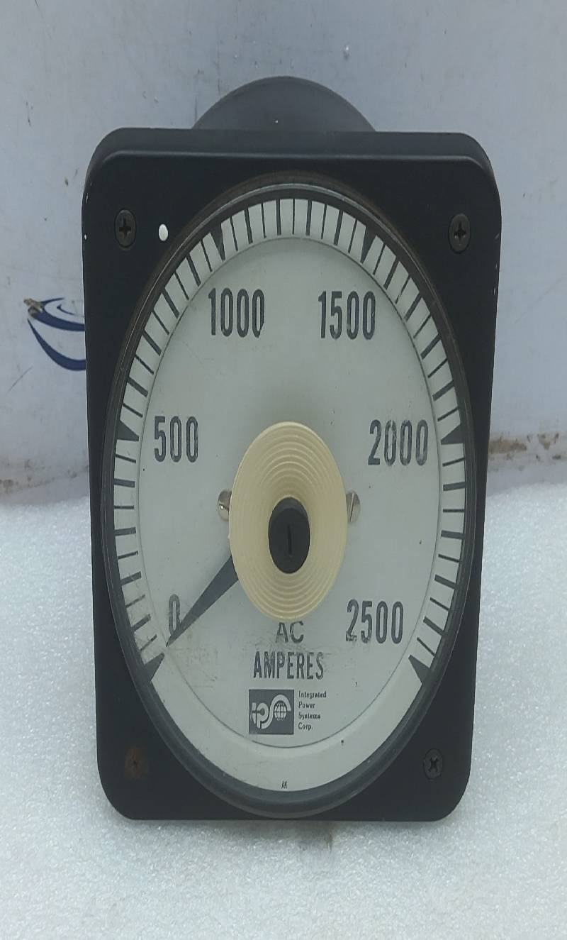 Crompton 077-05AA-FAW1 AC Amperes Panel Meter 0-2500 AC