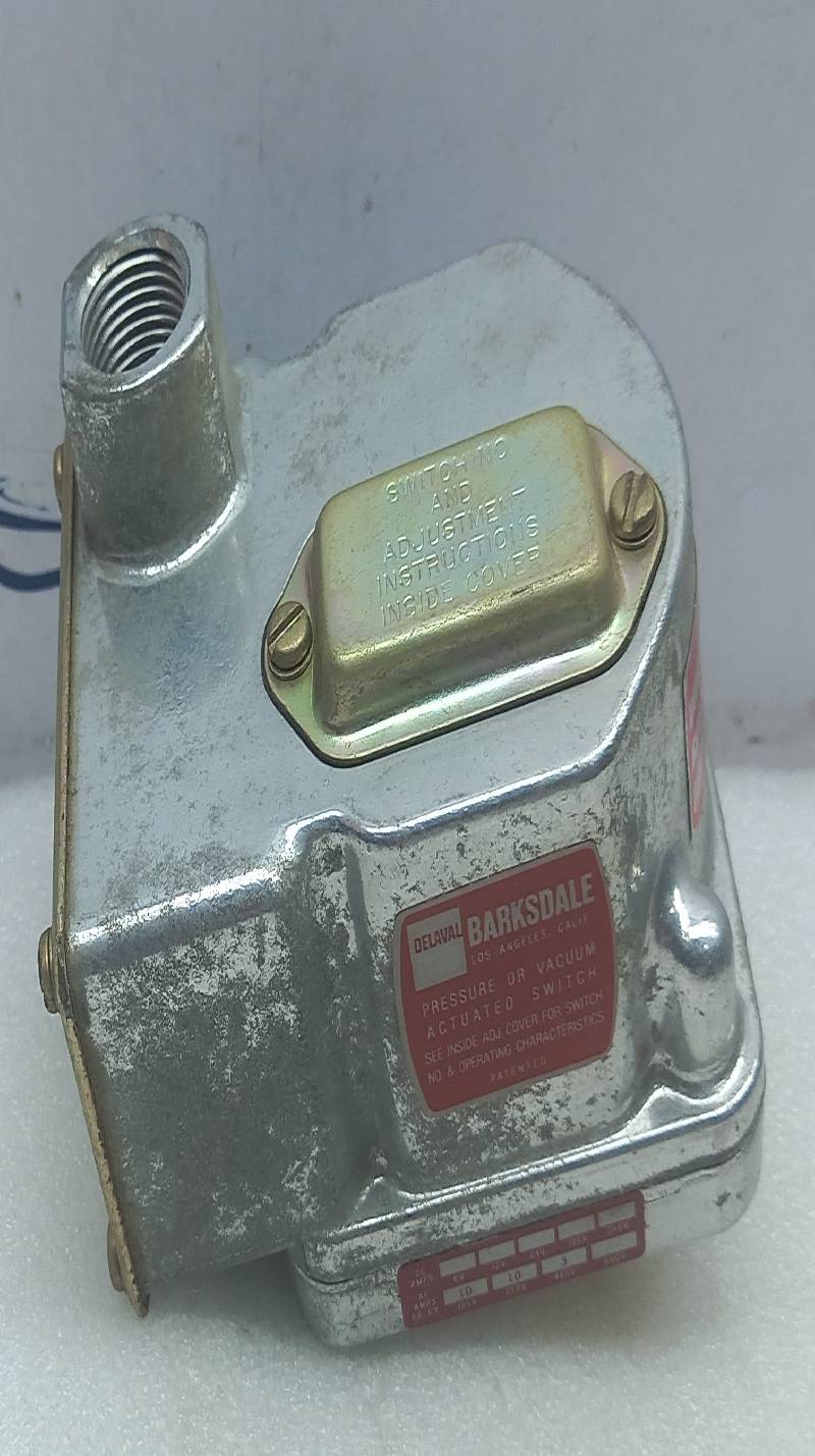 Barksdale D2T-A80SS Pressure Switch Adjustable Range: 0.5-3.9