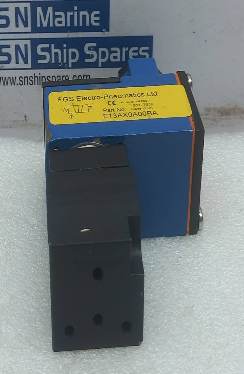 RGS Electro-Pneumatics E13AX0A00BA Solenoid Valve BAS01ATEX1391X
