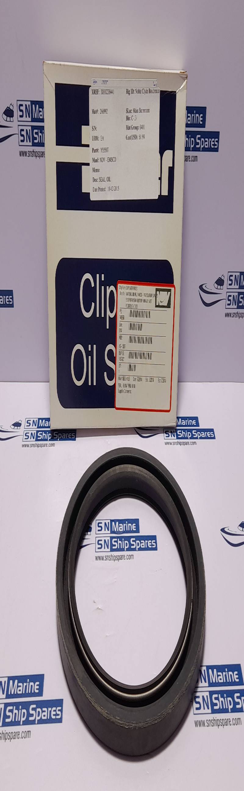 Parker 13052-LDS-1 Oil Seal NOV Emsco YS5507 13052LDS1 Clipper Oil Seal